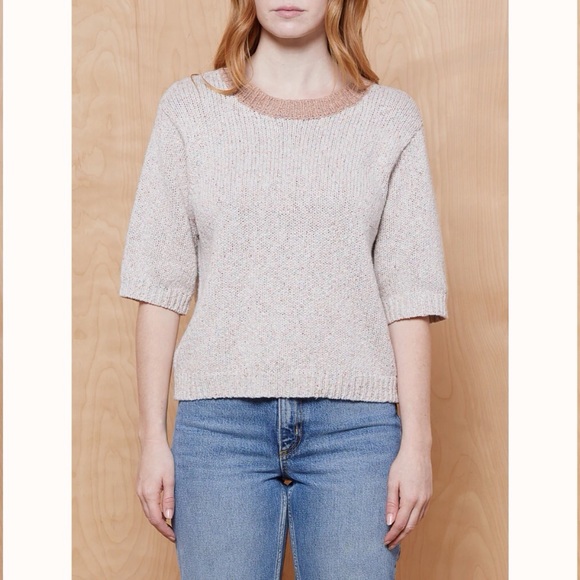 Outerknown Sweaters - Outerknown Sydney Short Sleeve Knit Sweater Top